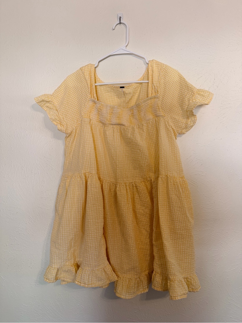 Gingham Sadie Tunic Free People Large - Picture 3 of 7